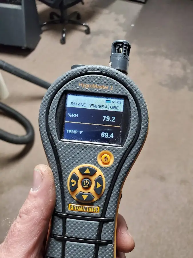 Moisture meter humidity assessment for Fire & Smoke Damage Restoration in Randolph